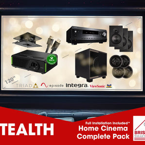 'Stealth' 7.1/5.1.2 In-Wall Complete Installed Theatre - Brisbane Home Theatre Package