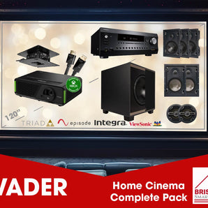 'Vader' 7.1/5.1.2 In-Wall Complete Installed Theatre - Brisbane Home Theatre Package